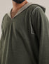 Hooded sweater with long sleeves